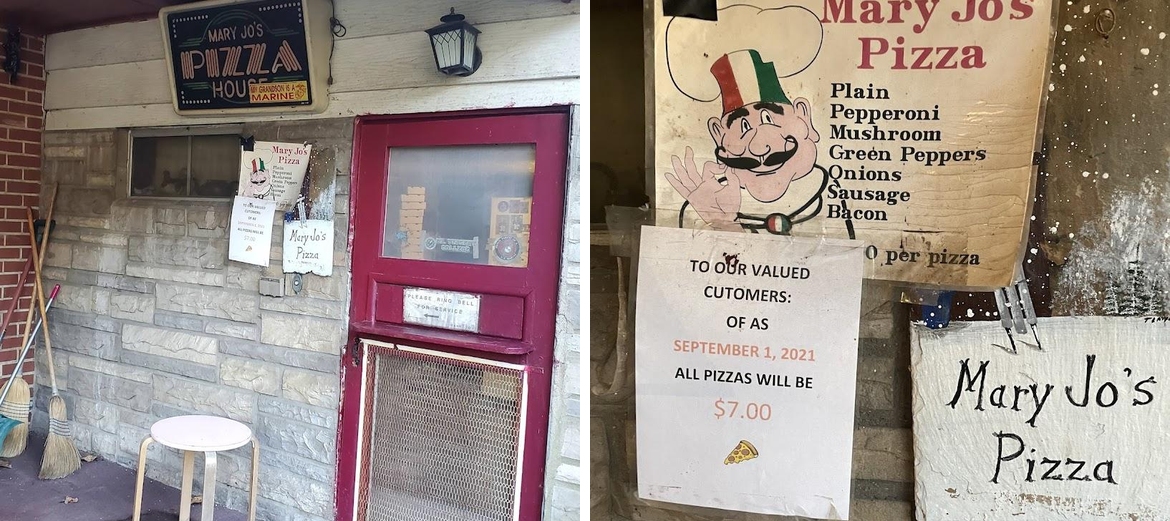 Mary Jo's Pizzeria Menu